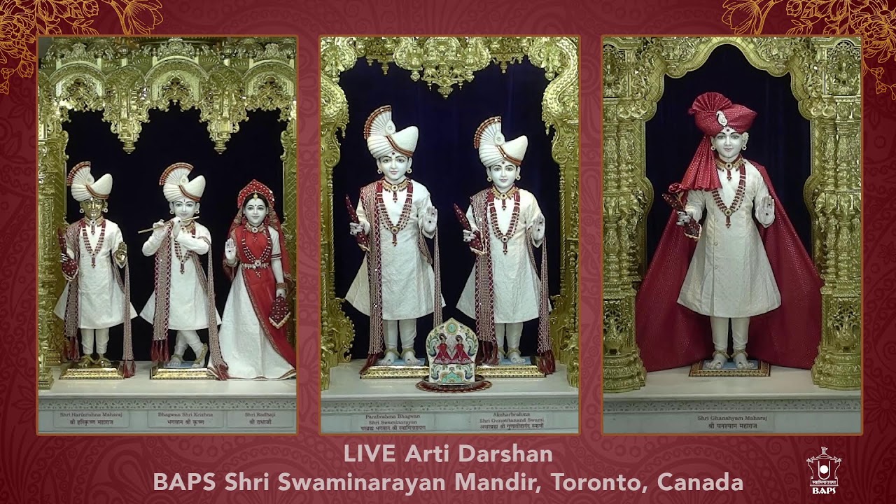 LIVE Sandhya Arti - BAPS Shri Swaminarayan Mandir - Toronto, Canada