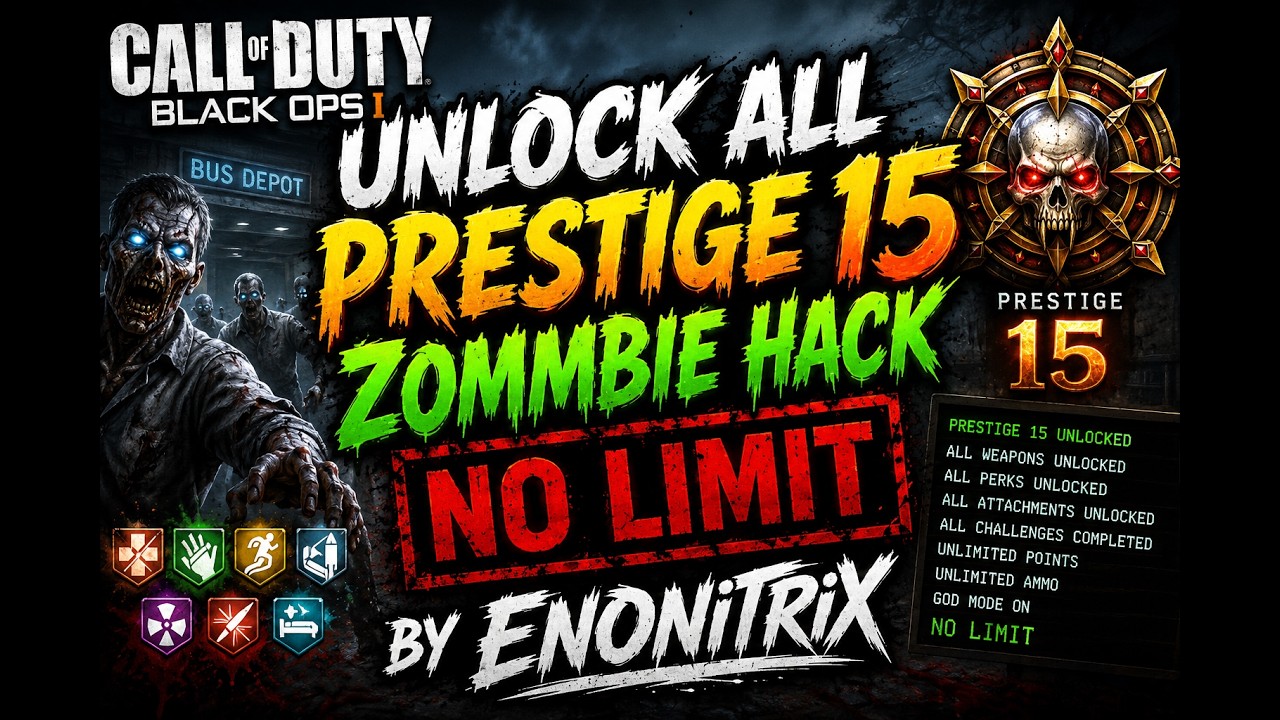 *NEW* INSTANT PRESTIGE MASTER GLITCH + MODDED ZOMMBIES BO1! FULLY SOLO XP AFTHER PATCH🔥