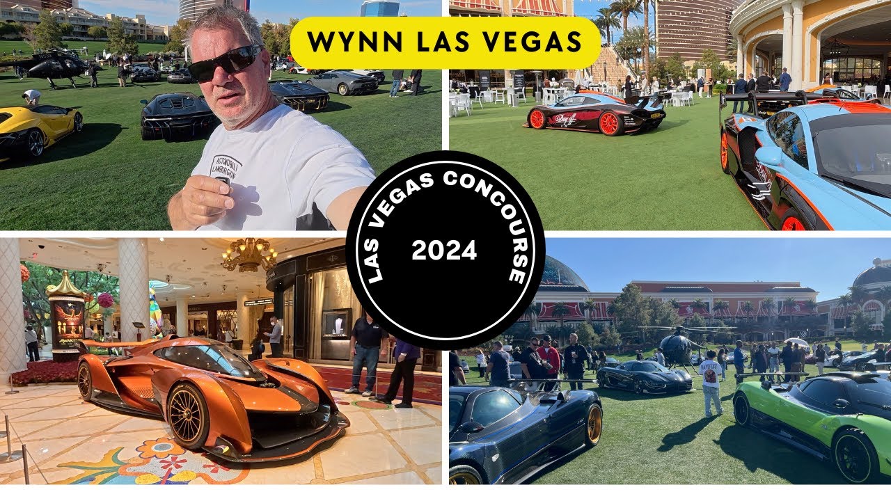 Wynn Resort Las Vegas Concours 2024 VIP ticket Supercar show #travelvlog #supercars
