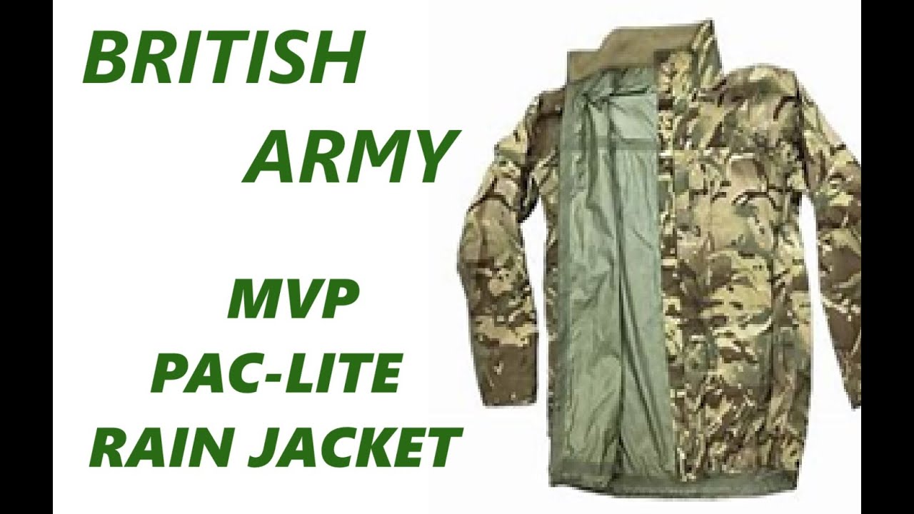 PAC-LITE RAIN JACKET MTP MVP ( moisture vapour permeable)...Surplus Only