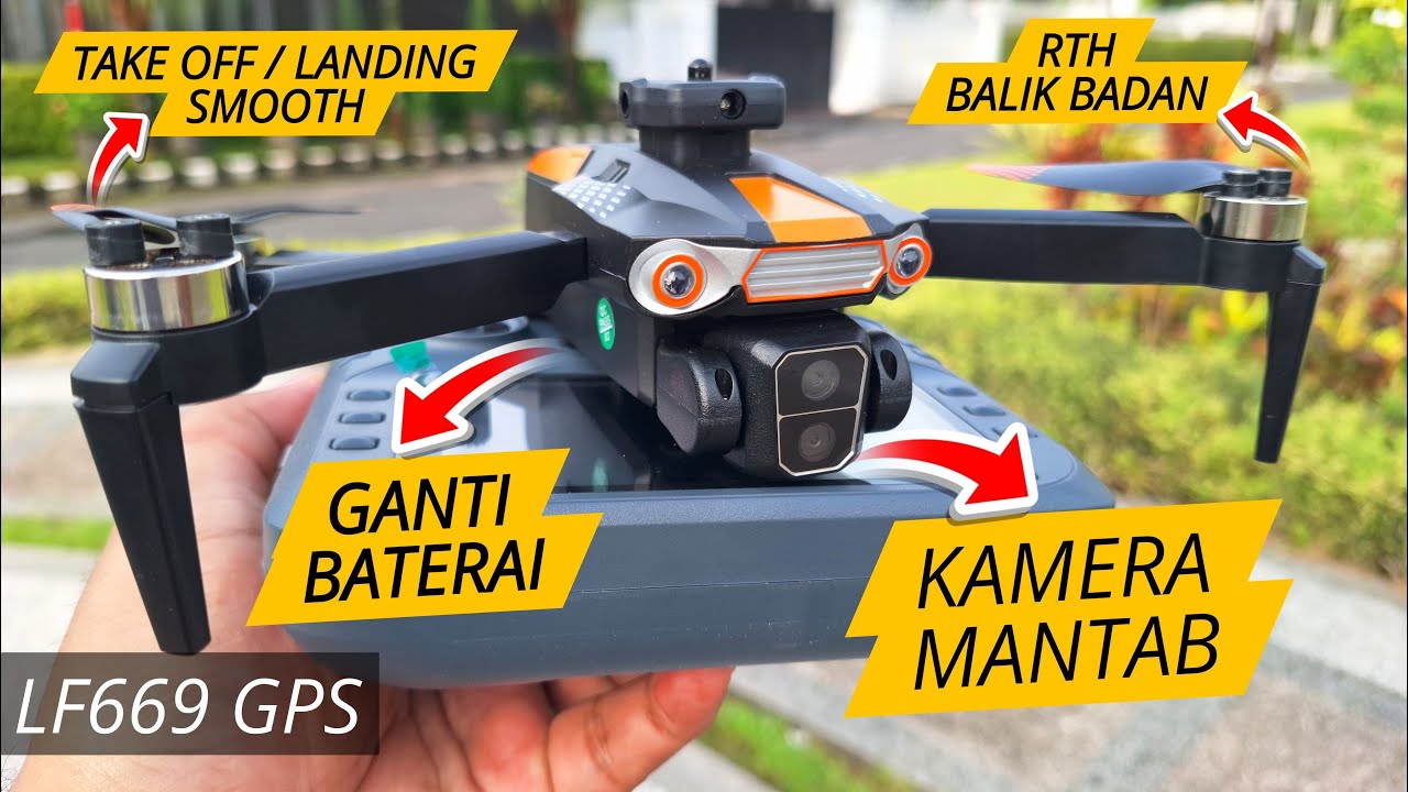 Tes Terbang Drone LF669 GPS