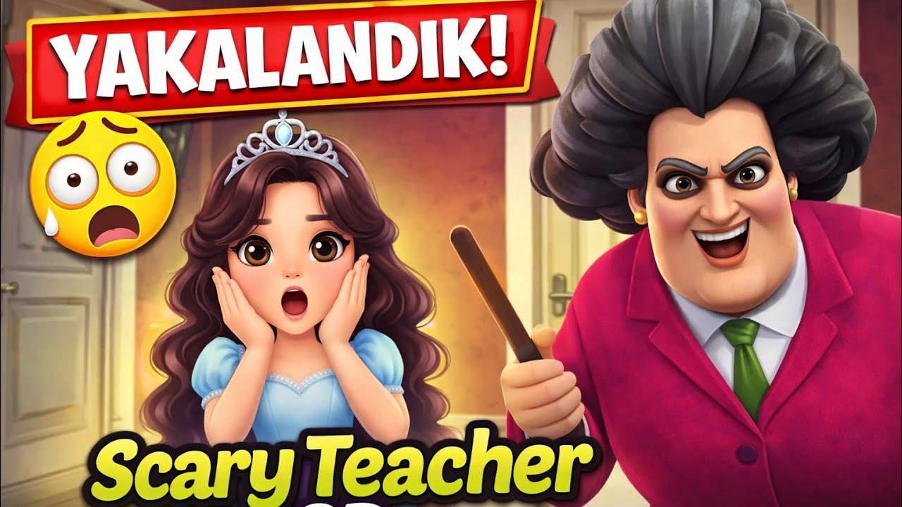 Scary Teacher 3D Oynadık 😱 Öğretmen Bizi Yakaladı! Kaçamadık! | Prenses MirayTV