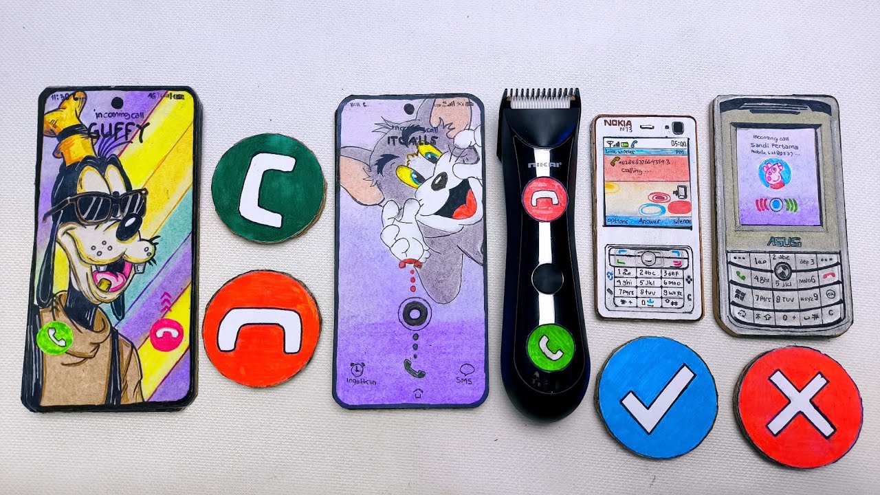 Galaxy s24 Guffy vs Push Button vs Infinix Tom vs Hair Clipper vs Nokia vs Asus Zenfon incoming call