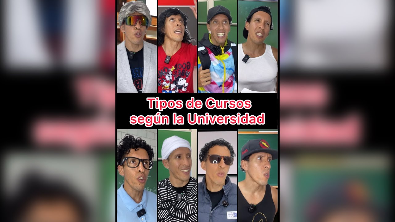 TIPOS DE CURSOS SEGÚN LA UNIVERSIDAD 😂📚