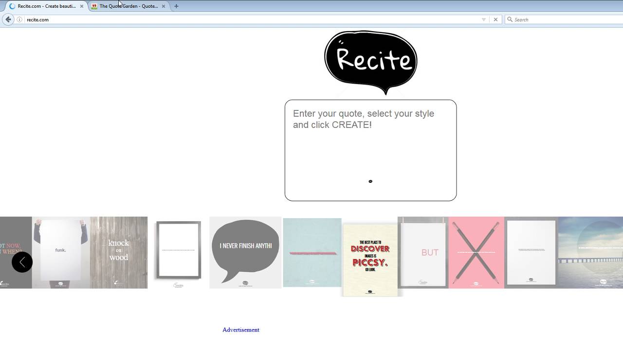 Using Recite com to make a classroom rule or inspirational poster