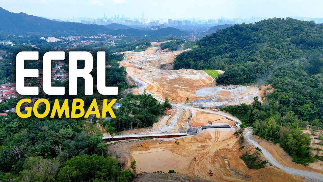 Progres ECRL Gombak: KL Karak - Terowong Gombak - Sungai Chinchin - Terminal Bersepadu Gombak (TBG)