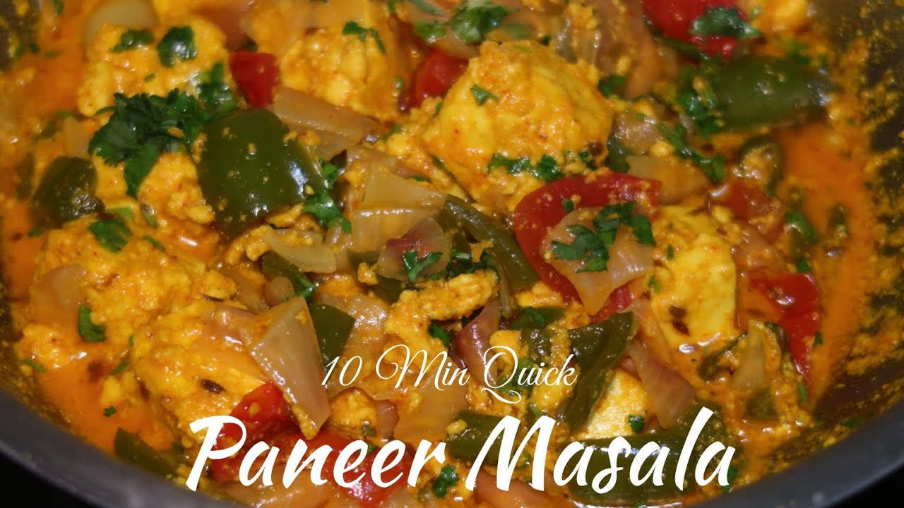 10 Minutes Quick Paneer Masala Recipe | Foodies Friday 