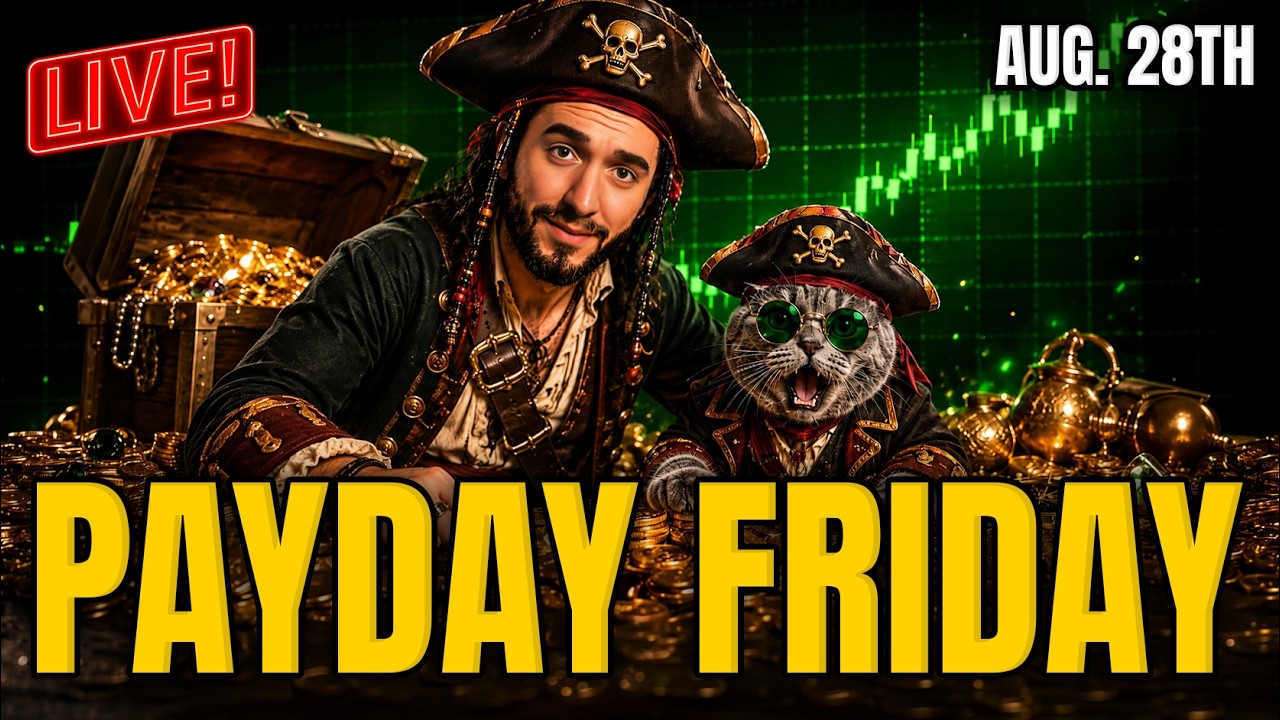 Fed Chair Warsh Jackson Hole Speech LIVE! || Market Open, Live Trading & Payday Friday