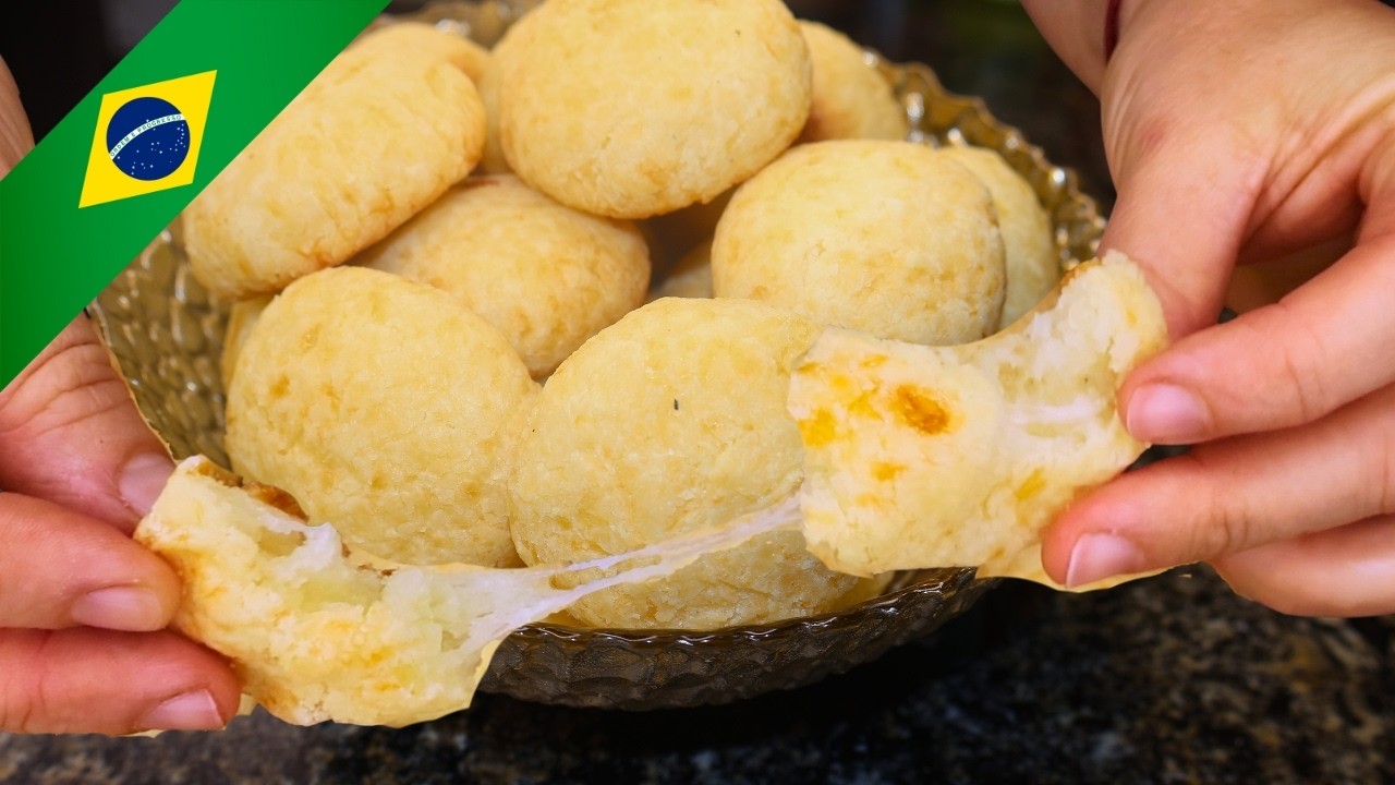 🟡PÃO DE QUEIJO en 5 PASOS 🧀 ¡MÁS FÁCIL y DELICIOSO que el CHIPA!