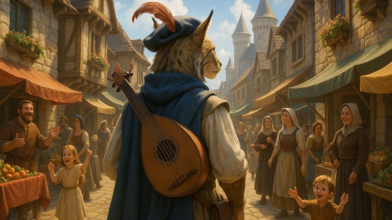 Tales of the Bard Lynx | Ambient Fantasy Bard Music to Relax, Study or Work