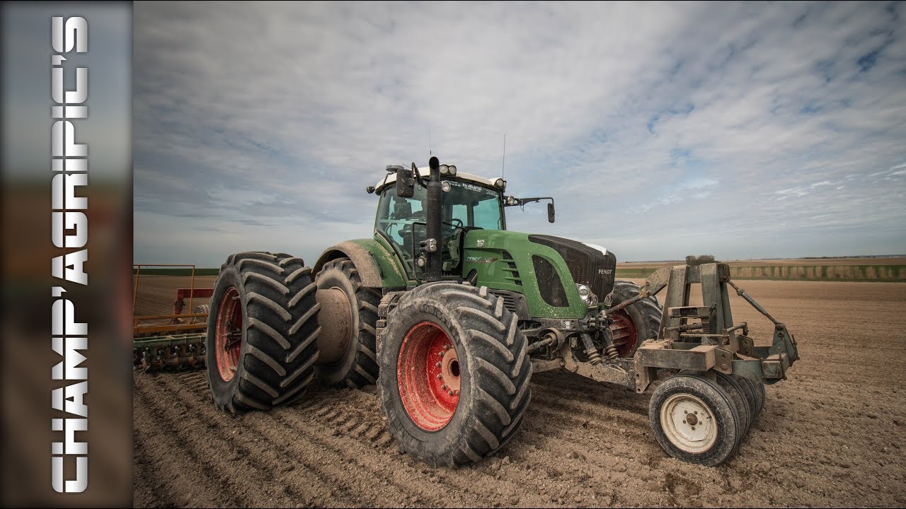 Fendt 927 XXL à la préparation des sols pour les semis de betteraves !