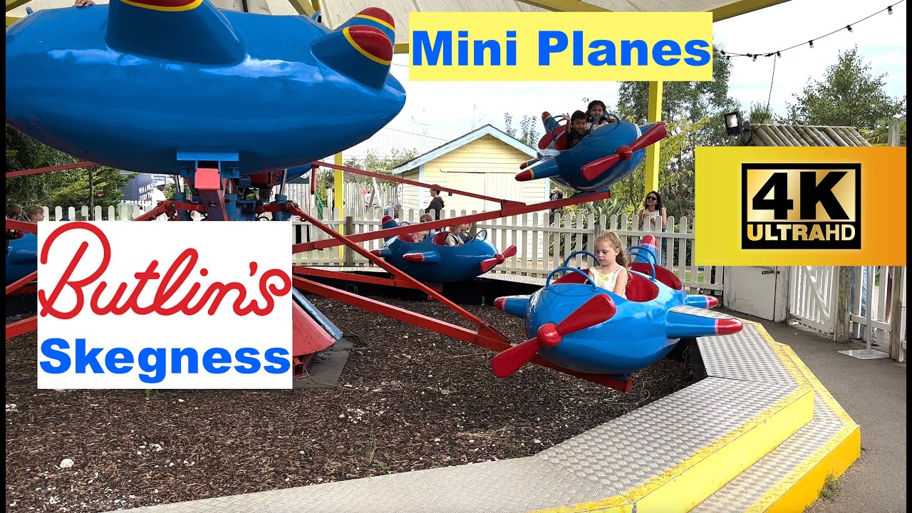 Mini Planes - Butlins Skegness  Little stars fairground in 4K