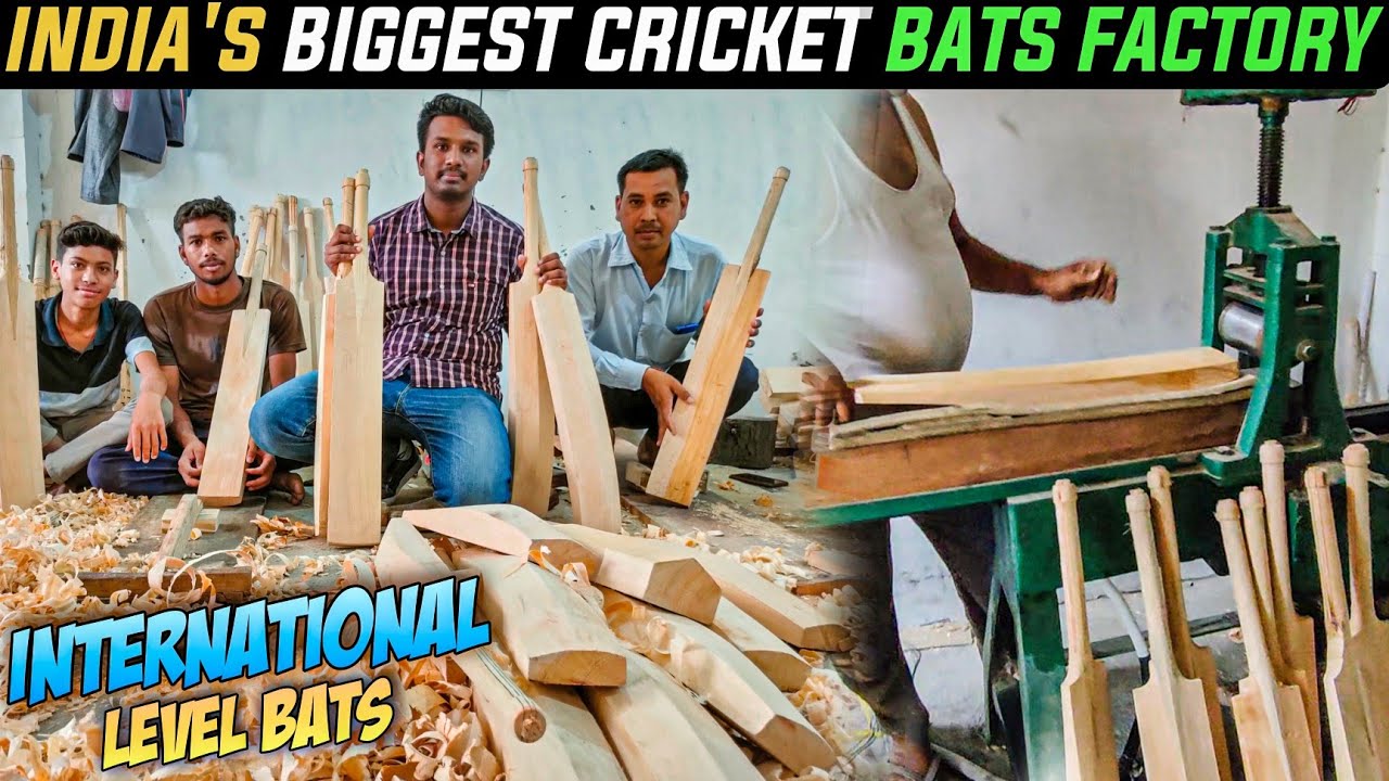 INDIA BIGGEST BAT FACTORY | BAT Making Full Video 🔥| wholesale retail bat factory