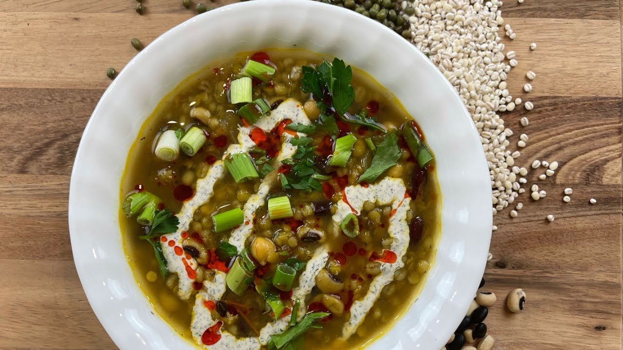 Mashawa Afghan Vegetarian Barley Soup Recipe