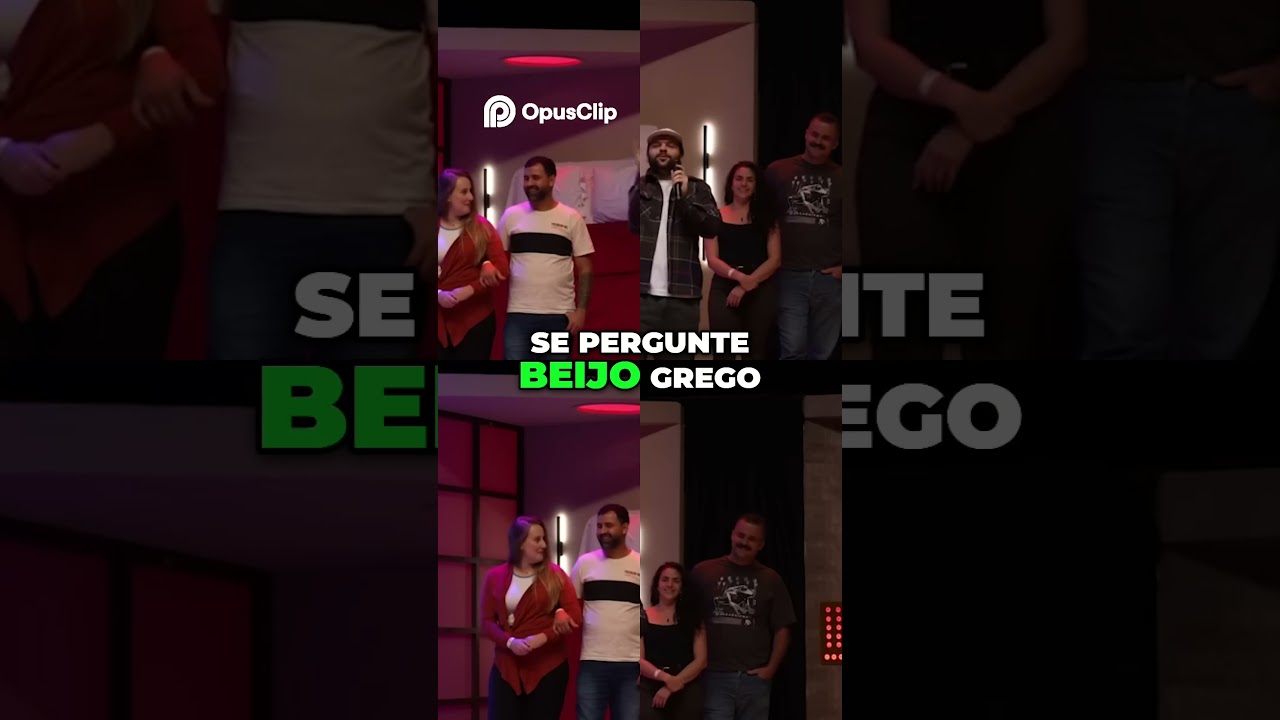 Beijo Grego  A Rea&ccedil;&atilde;o da Plateia &eacute; Hil&aacute;ria! #piadascurtas #piadasrapidas #comedia #raphaelghanem