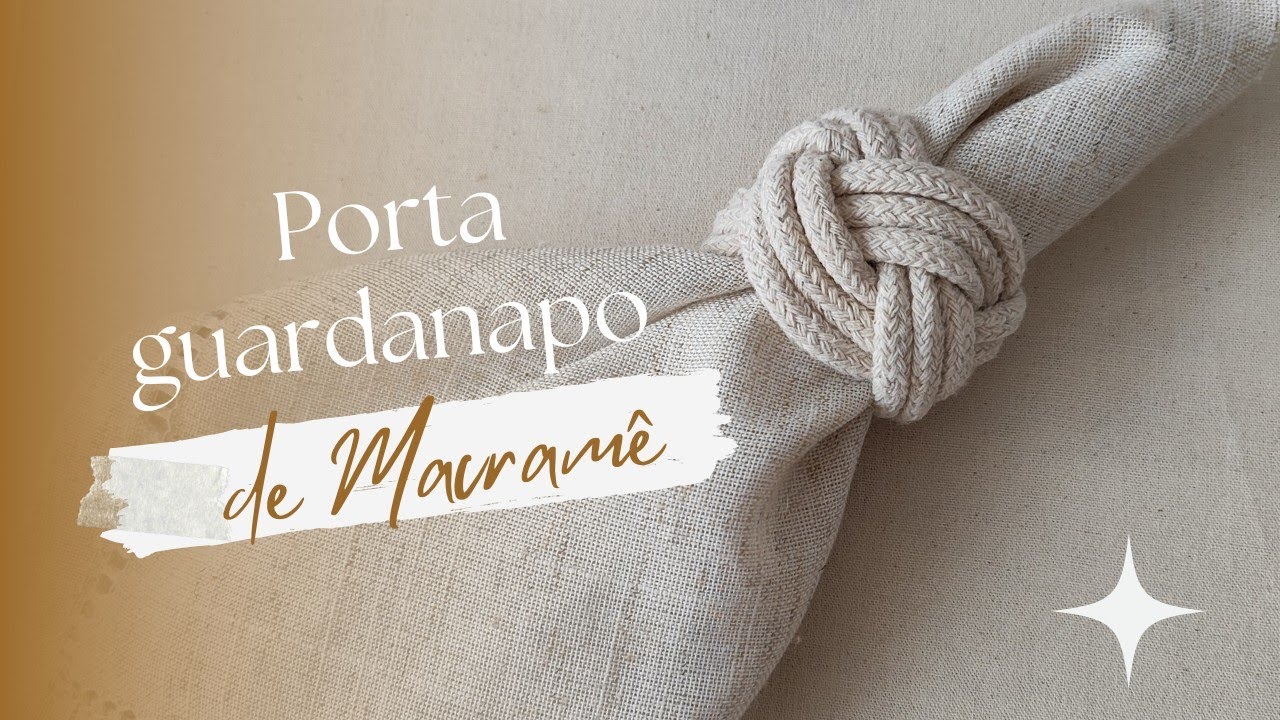 Porta guardanapo turco em macramê | TUTORIAL