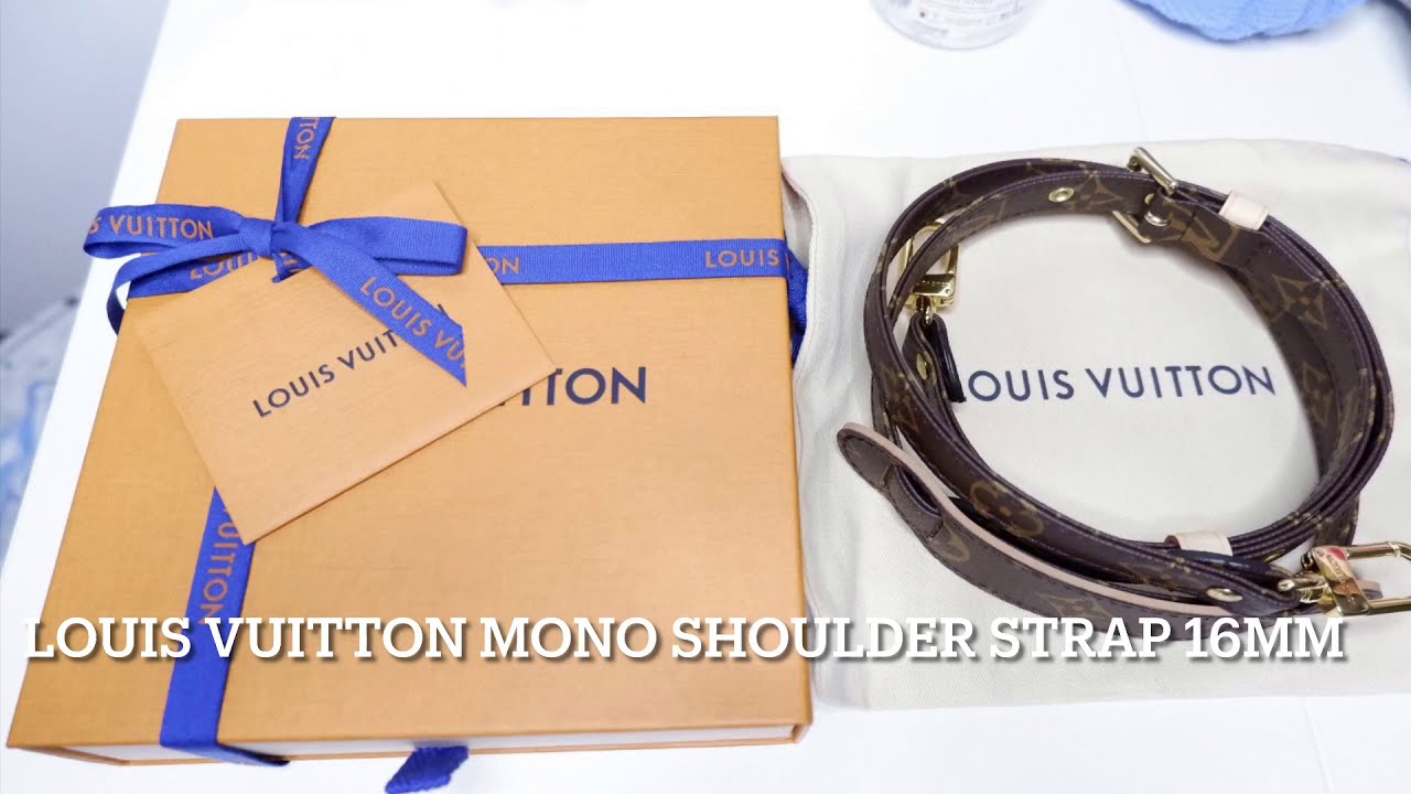 Louis Vuitton Monogram Adjustable Shoulder Strap 16mm Unboxing Video