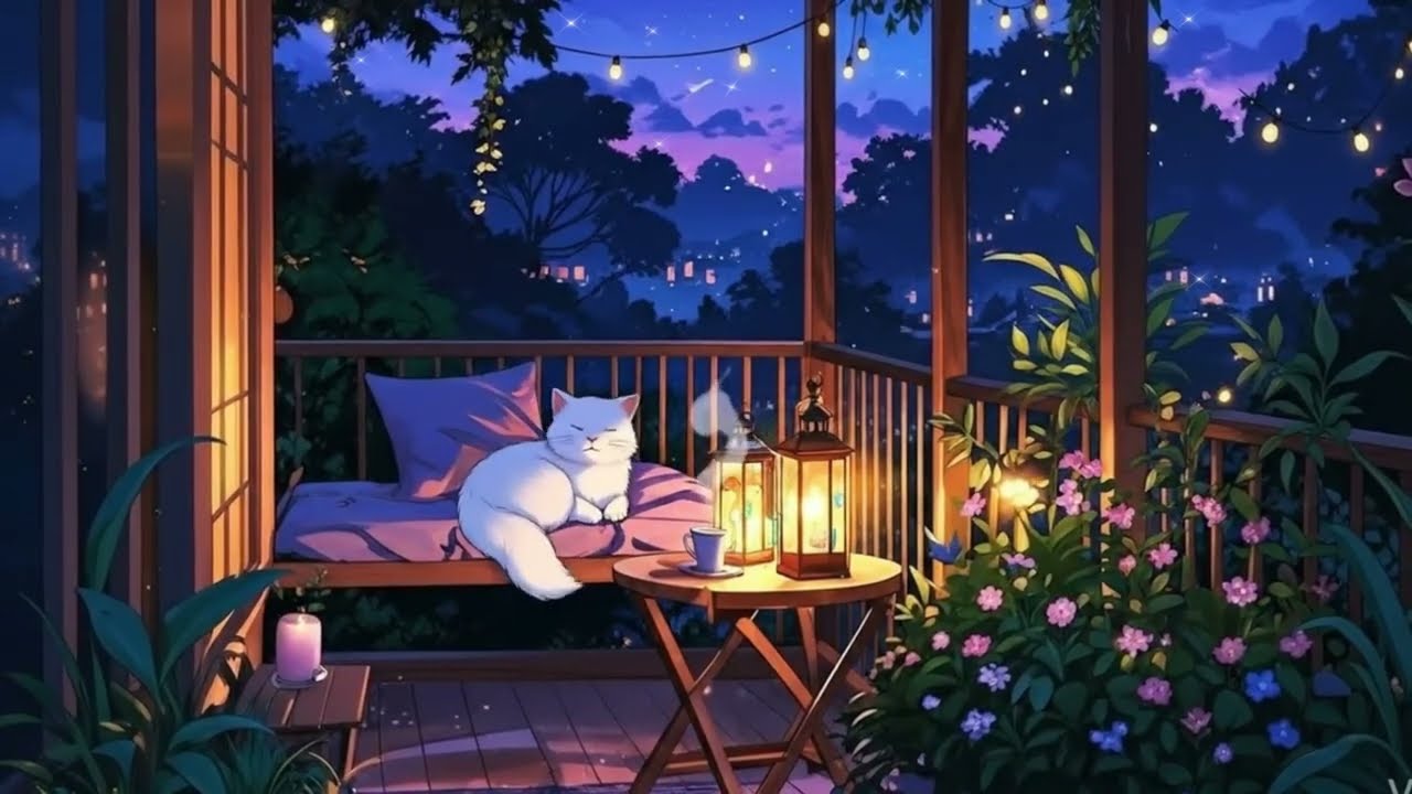 Cozy Lo-fi for Reading, Relaxing & Sleeping & Cat | Chill Night Aesthetic Music