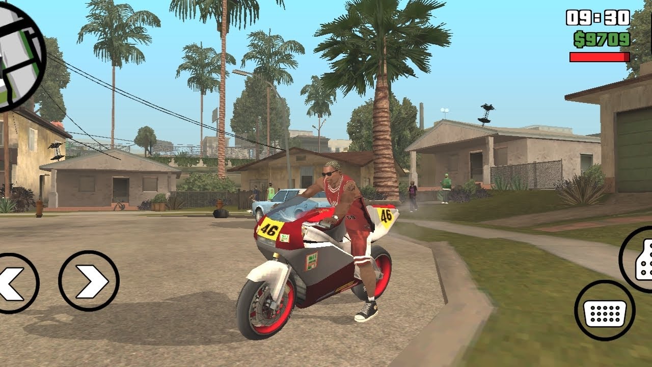 CJ RIDING HIS NEW BIKE || OPEN WORLD GAMING MOBILE 