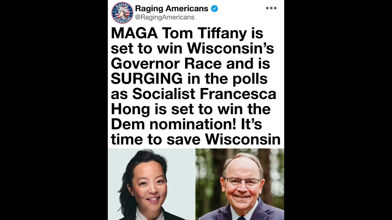 MAGA Candidate Tom Tiffany Is Surging in the Polls and Positioned to Win Wisconsin&rsquo;s Governor...