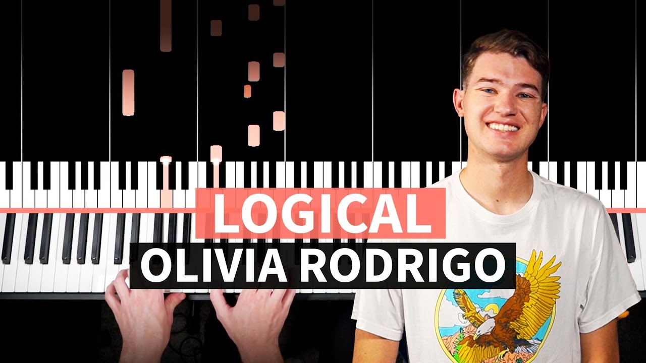 logical - Olivia Rodrigo - PIANO TUTORIAL (accompaniment with chords)