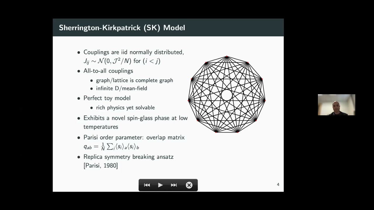 Self-Supervised Learning of Generative Spin-Glasses with Normalizing Flows