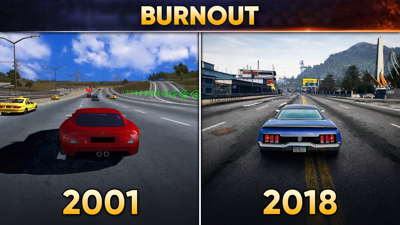 Evolution Of Burnout Games [2001-2018]