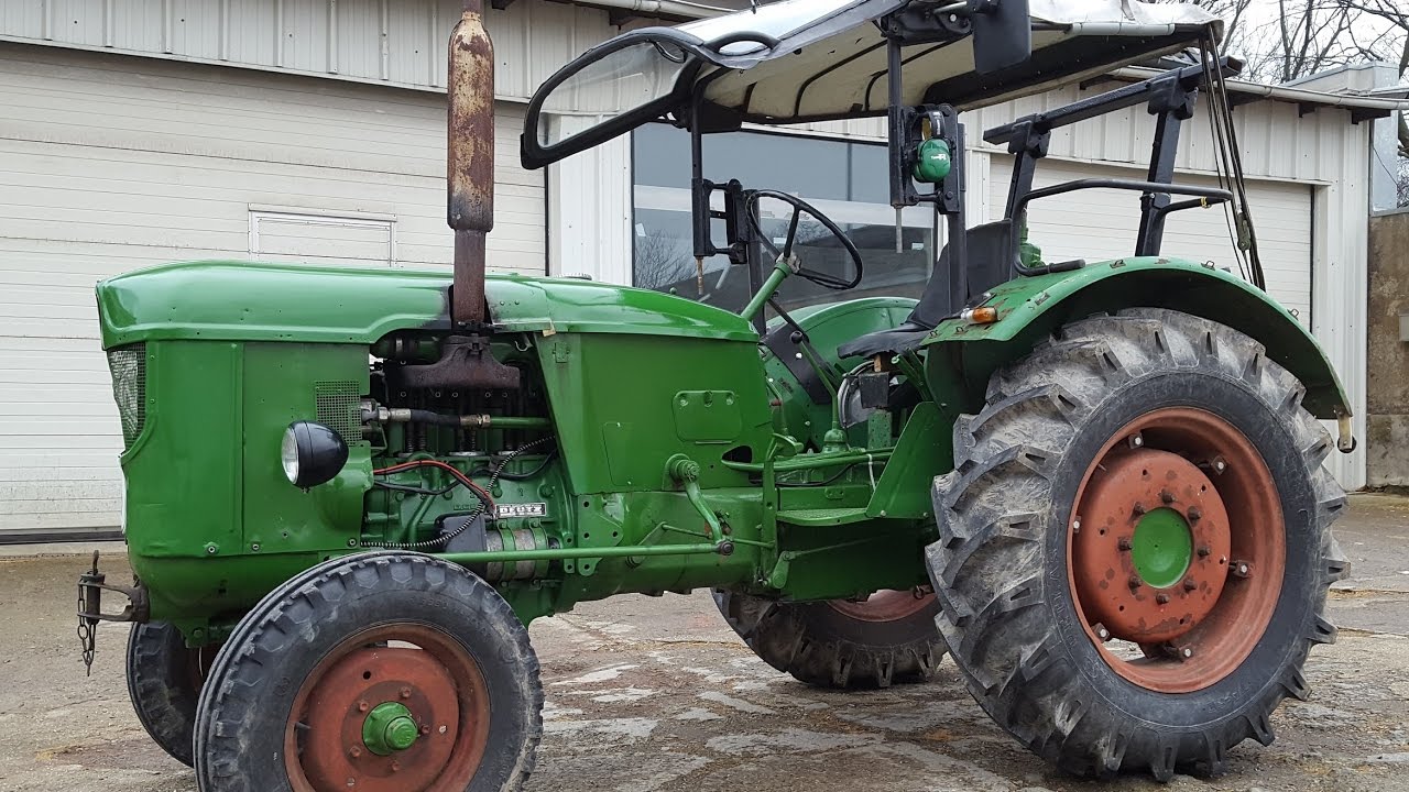 Deutz D40.1s Baujahr 1961, F3L712, Kaltstart und kleine Tour