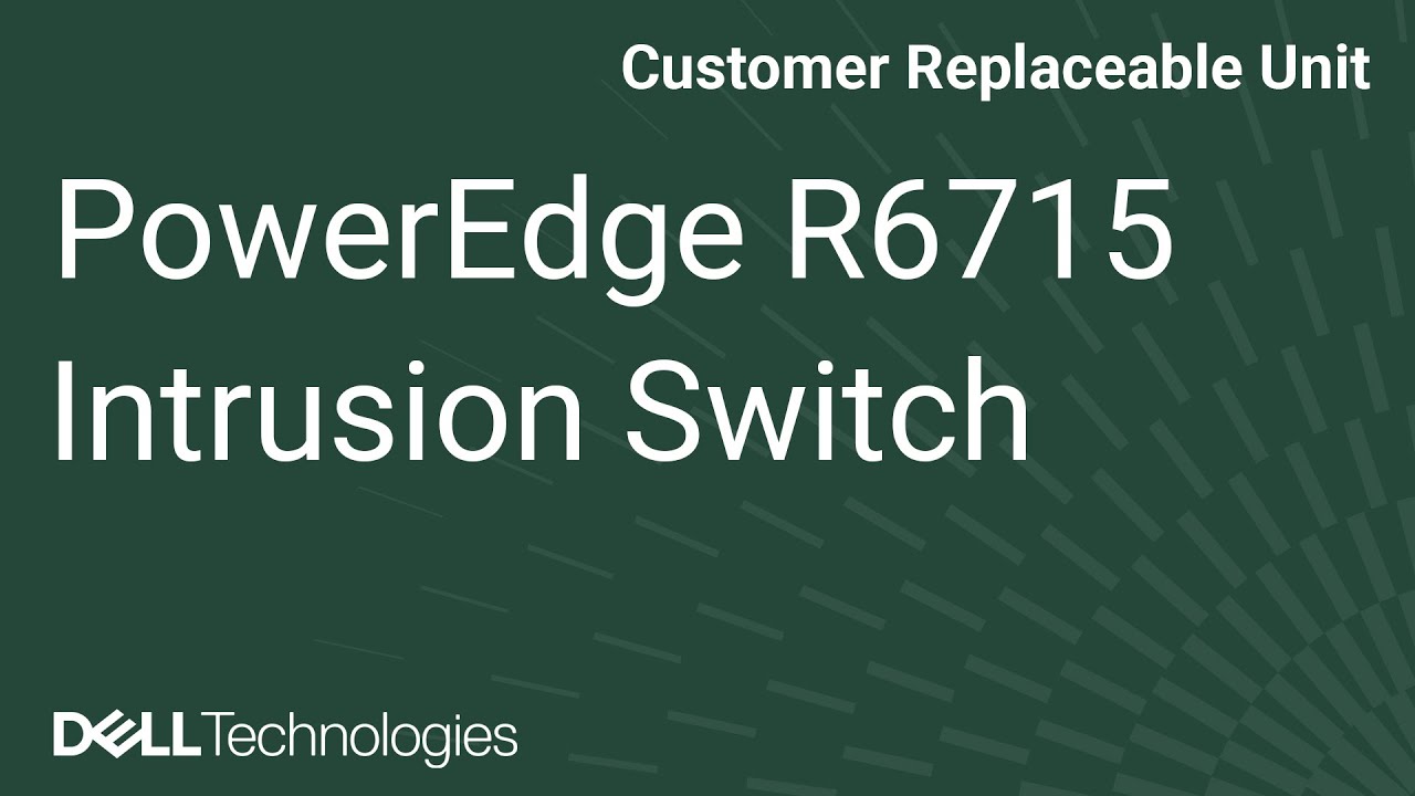 How to replace the intrusion switch on a PowerEdge R6715