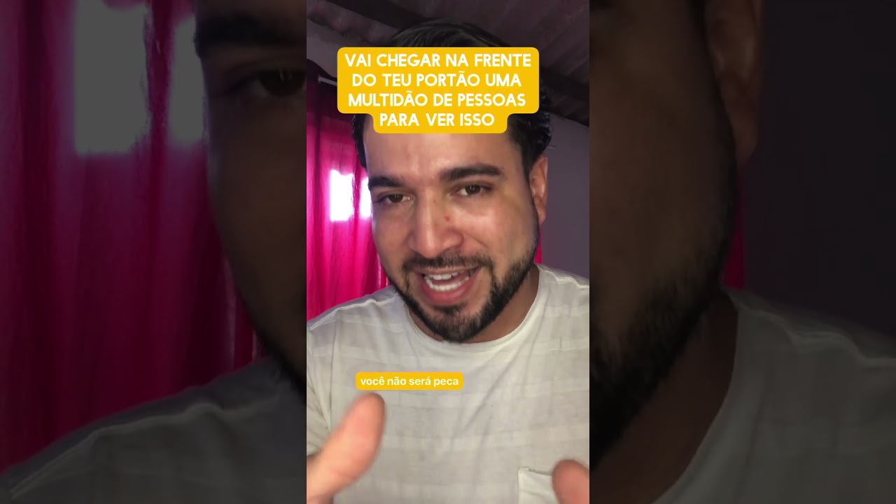 Vai chegar na frente do teu portão uma multidão de pessoas para ver isso