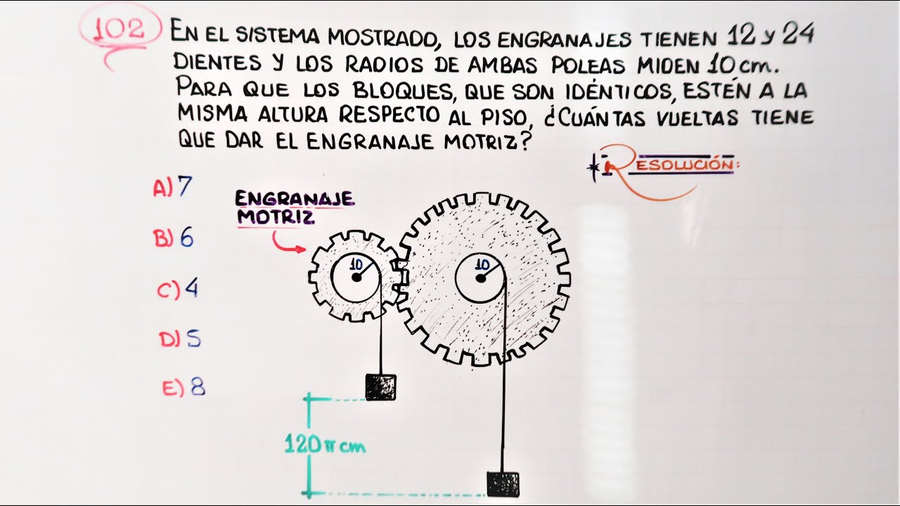 Poleas y Engranajes | Razonamiento Matemático