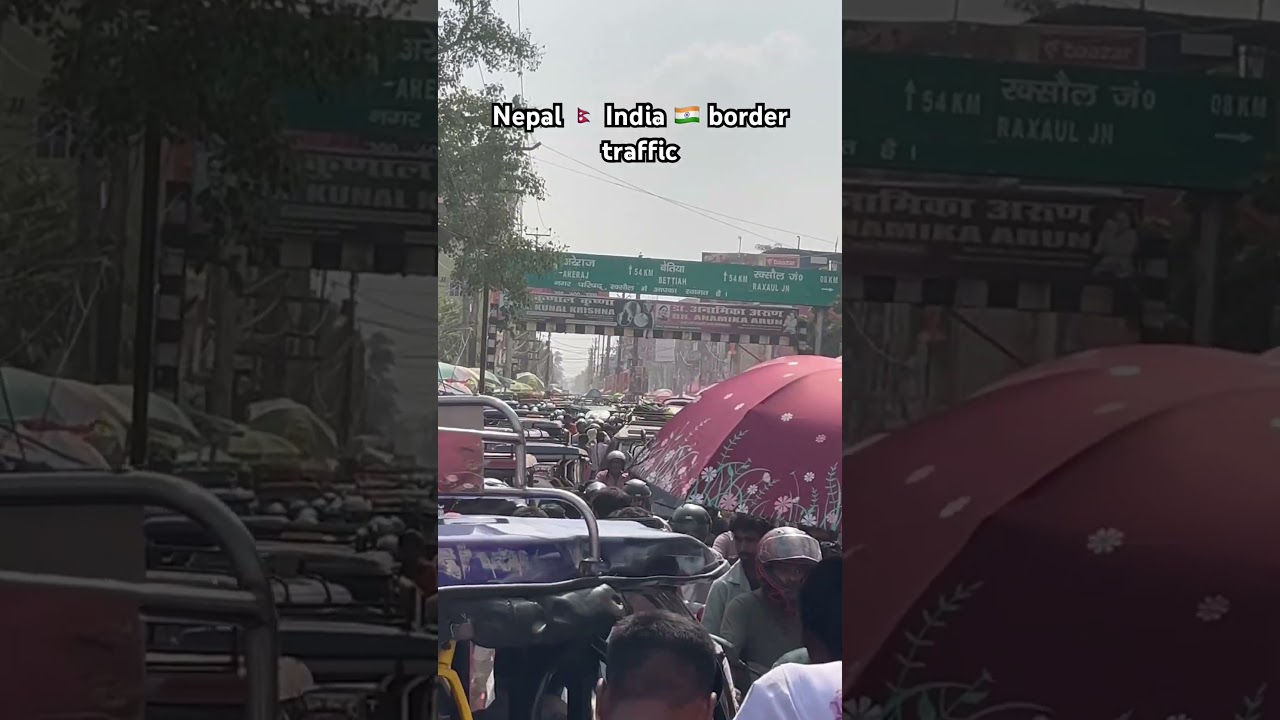 Massive Traffic Jam at India&ndash;Nepal Border | Long Vehicle Line | Raxaul&ndash;Birgunj Border Situation