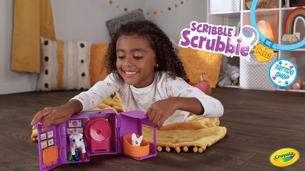 Crayola Scribble Scrubbie Pets Tattoo Shop | | Crayola Product Demo