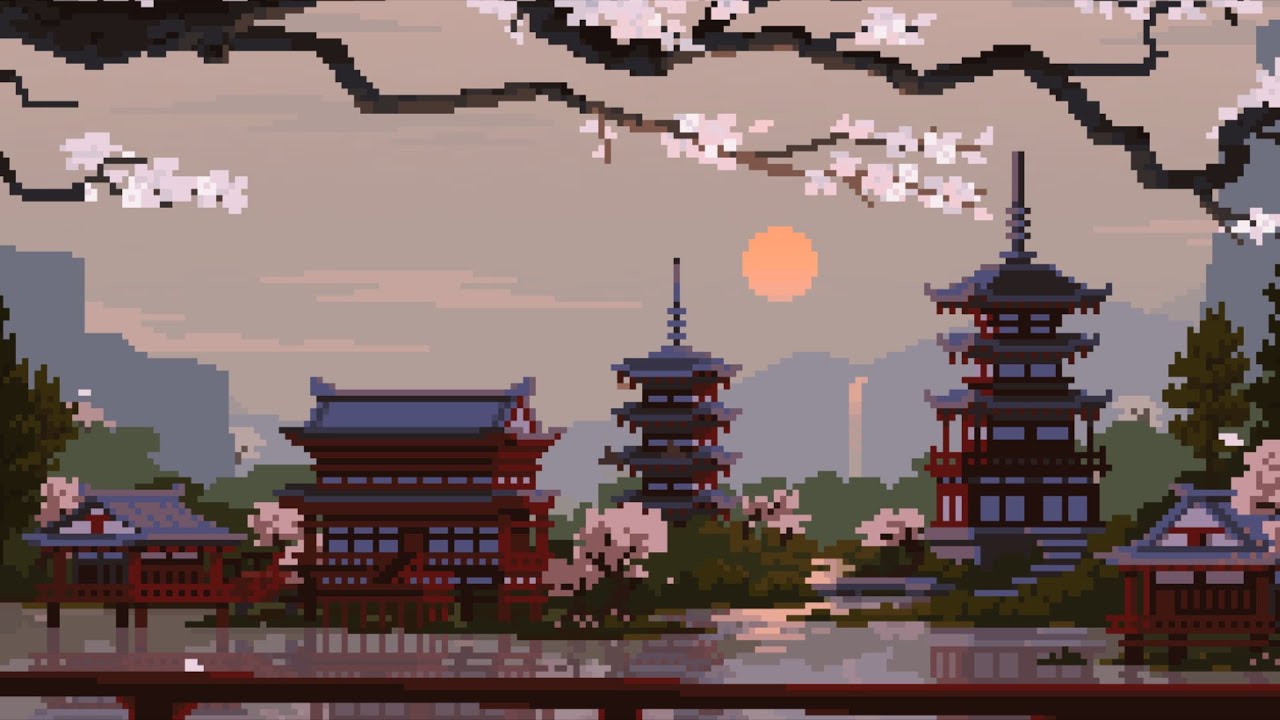 cherry blossom lofi 🌸 pixel lofi mix [japanese lofi, asian lofi]
