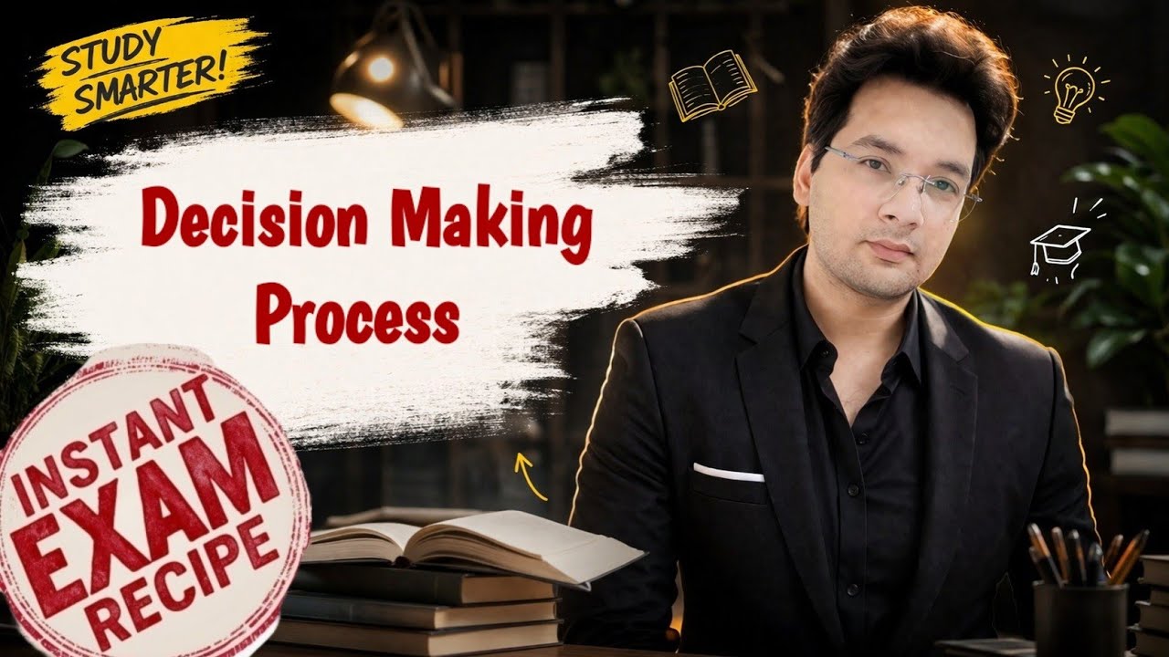 Decision Making process in hindi || Principle of Management || Akant pathak
