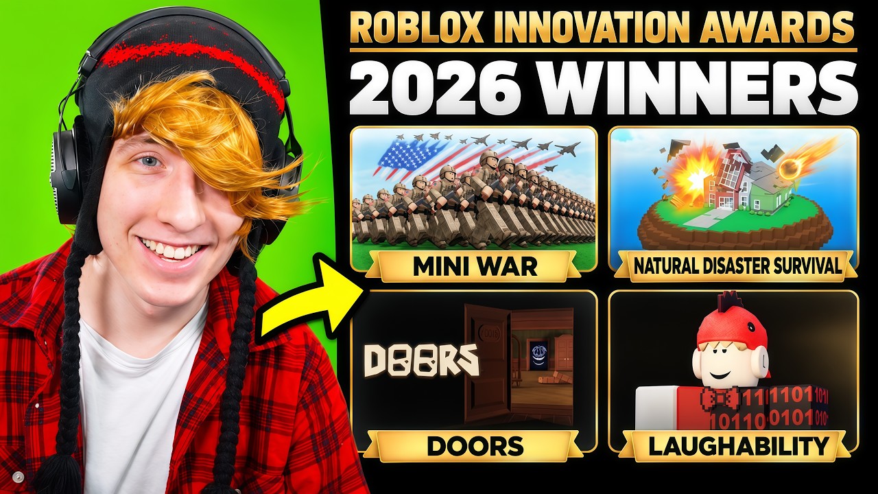 KreekCraft реагирует на КАЖДОГО победителя Roblox Innovation Awards 2026..