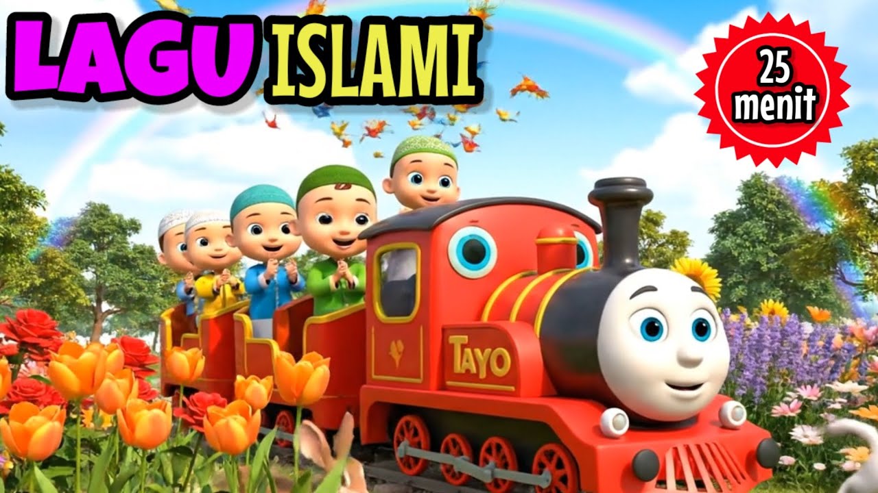 Lagu anak islami 25 menit - allahul kahfi sholawat busyro aku mau ke mekkah