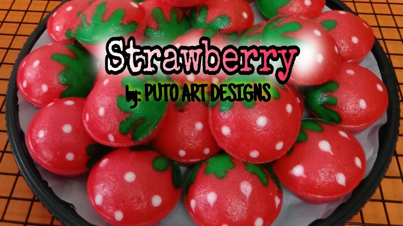 STRAWBERRY PUTO ART with recipe and tips full version