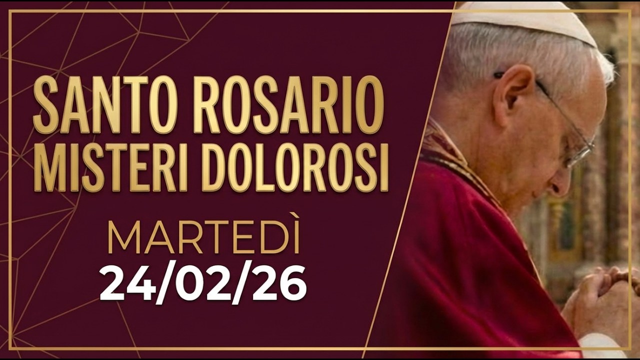 Santo Rosario 24 Febbraio | FERITE CHE NESSUNO VEDE 🩹 (Misteri Dolorosi)