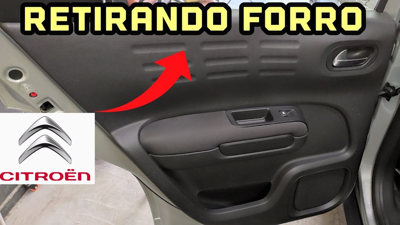 Desmontando Tirando Forração de porta do Citroen Cactus por (profissional)