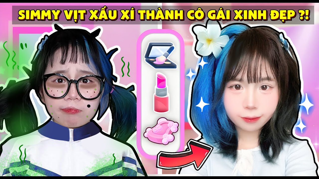 Mèo Simmy Vịt Con XẤU XÍ Trở Thành HOT GIRL Cô Gái Xinh Đẹp Trong Roblox !!