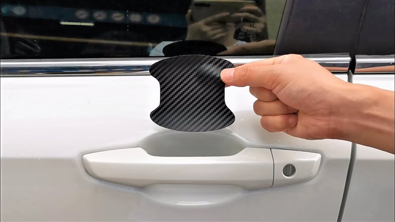 Car Door Handle Protector Bowl Sticker Unboxing and Installation - Does It Really Work?