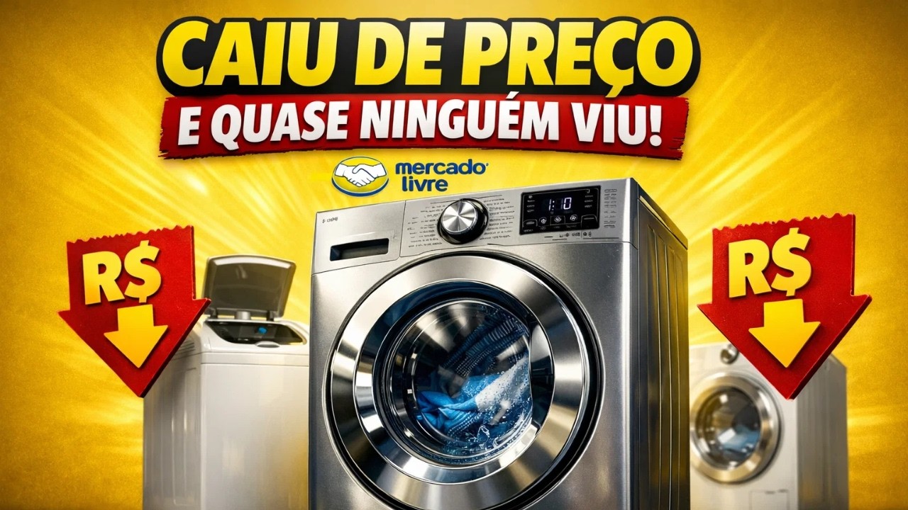 🧺 Máquinas de Lavar Baratas no Mercado Livre | Máquina de Lavar em Promoção | Ofertas Ativas Hoje