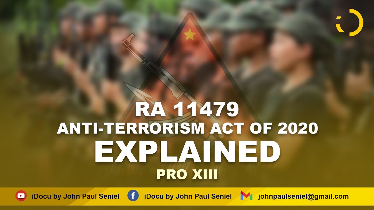ANTI-TERRORISM LAW OF 2020, IPINALIWANAG