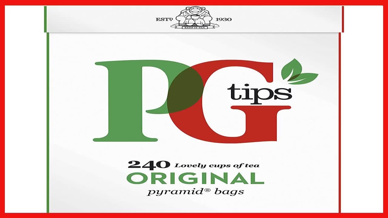 PG Tips Black Tea, Pyramid Tea Bags, 240-Count Box (Pack of 2)