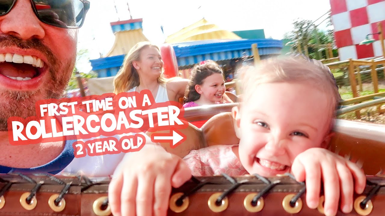 HER FIRST TIME ON A ROLLERCOASTER! (2 year old) - DISNEY DAY 4 (2020)