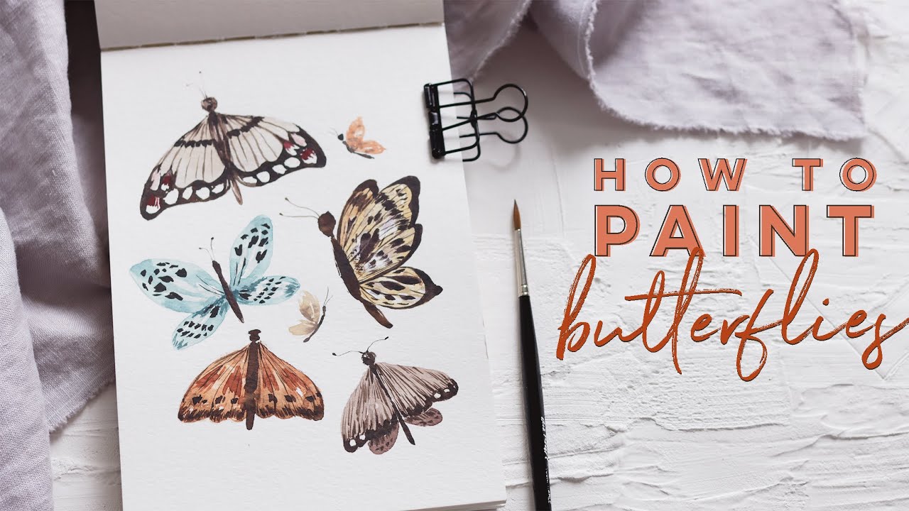 Learn to Paint Watercolor Butterflies | Beginner's Tutorial
