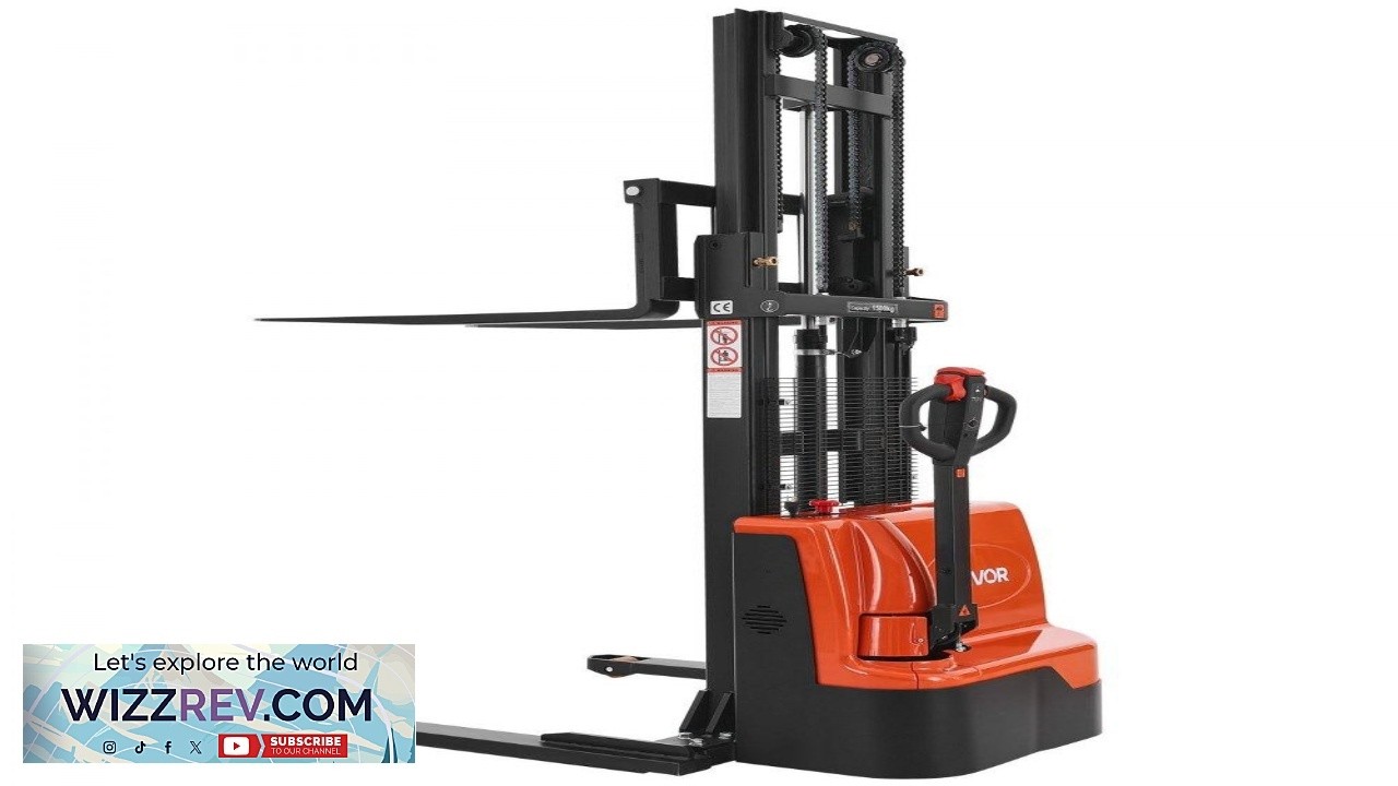 VEVOR Electric Pallet Stacker 3300 lbs 96 Inch Lift