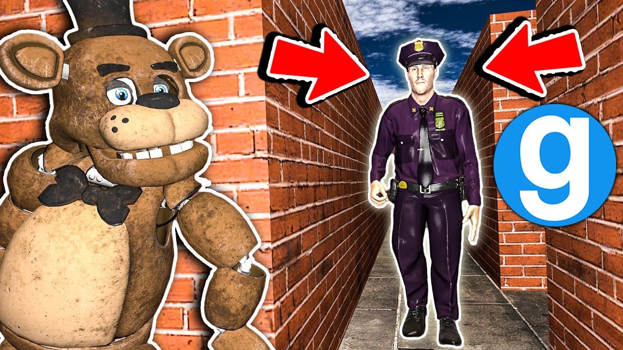 New Freddy and Purple Guy Maze Run! - Garry's Mod Gameplay! - FNAF Gmod Sandbox