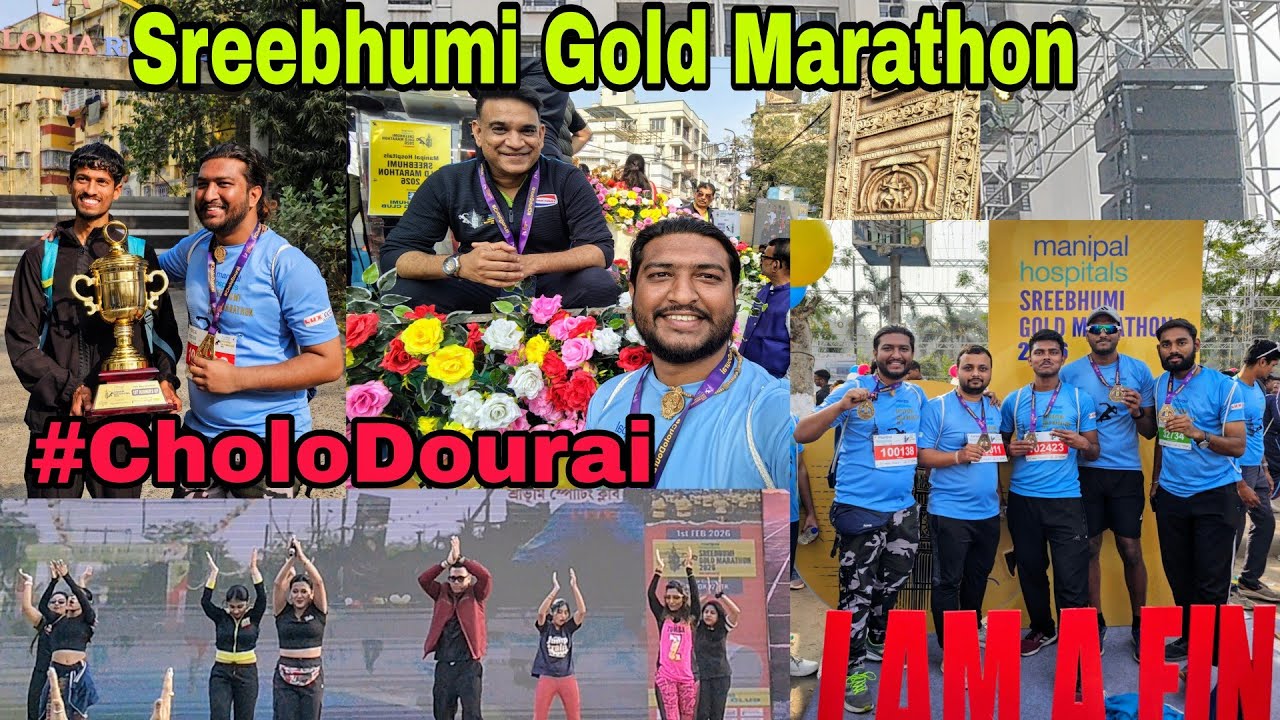 Sreebhumi Gold Marathon 2026 | Kolkata Marathon | #CholoDourai #marathon #fitness #running #vlog 